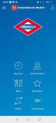 Metro de Madrid Official android App screenshot 0